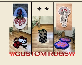 Projekt dywanu pikowanego na zamówienie / Dywan spersonalizowany, Dywan pikowany na zamówienie, Prezent spersonalizowany, Dywan ręcznie robiony, Dywan pikowany na zamówienie, Ręcznie robiony na zamówienie