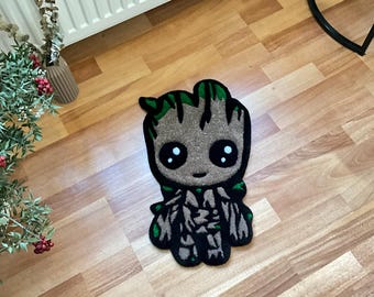 Ręcznie robiony dywanik z motywem drzewa – Kawaii Home Decor