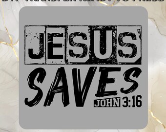 Retro Jesus Saves DTF Transfers, Christian Jesus Ready to Press, Bible Verse  DTF Transfers, Jesus Heat Press, Religious Faith Iron on Press