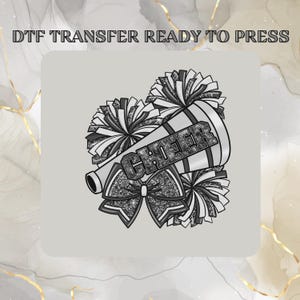 Cheer Mom Life DTF Transfer,Cheer Ready to Press,Cheerleader Mom Life  DTF Transfer,Glitter Bow Game Day,  Cheer Mom Life Heat Press,Mom DTF