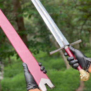 Rhindon Sword Replica – High King Peter Narnia Cosplay Longsword, Stainless Steel Blade