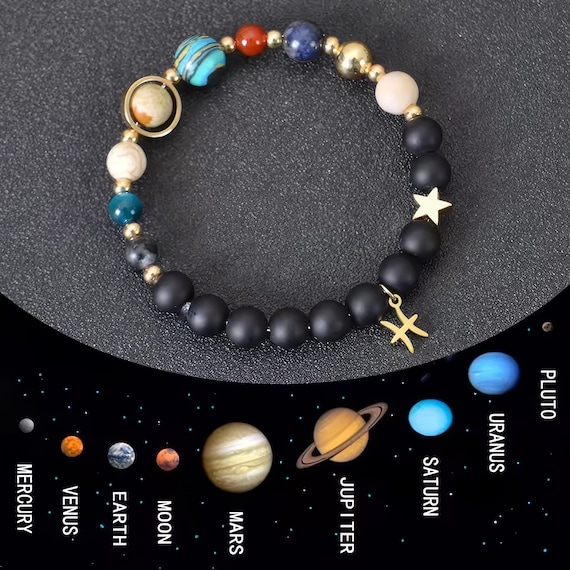 12 Zodiac Bracelets Set – 8mm Matte Stone Beads, Elastic Band, Constellation Horoscope Jewelry For Men & Women, Perfect Couple Gift - View #7