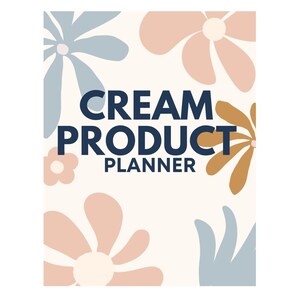 Cream Product Planner for Skincare Business | Inventory, Batch & Sales Tracker | Editable Canva Template