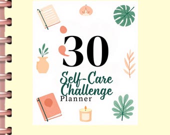 30 dagen planner zelfzorguitdaging afdrukbare pdf | Wellness en geestelijke gezondheid | Direct downloaden