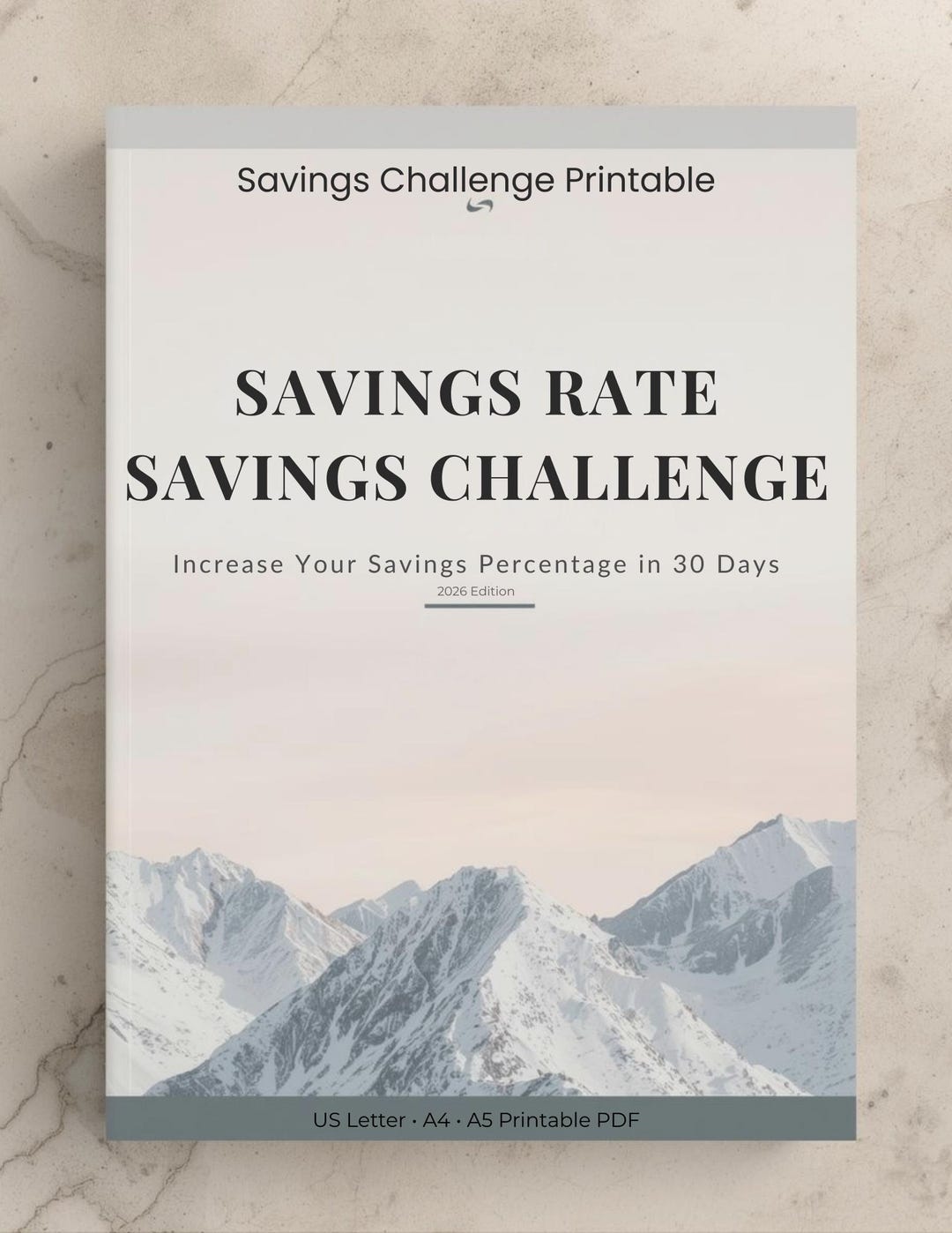 Percent Tracker Pdf Savings Rate Challenge Printable | 30-day Percentage Tracker PDF ...