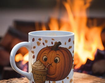 Pumpkin Spice Latte Coffee Mug | Cute Autumn Ceramic PSL Cup