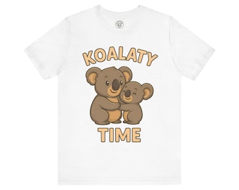 Koala Time Pun T-Shirt | Funny Koala Bear Graphic Tee, Unisex Softstyle Shirt