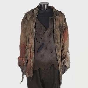 Freddy vs. Jason Halloween Costume: Burlap Coat & Fleece Set