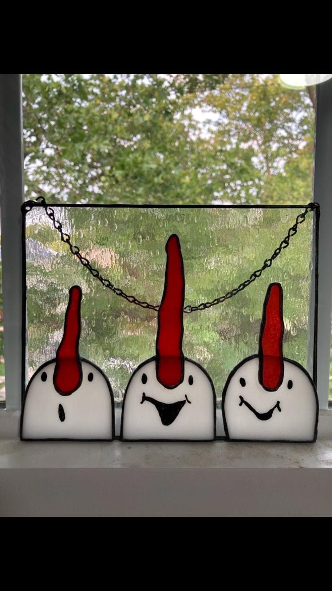 Stained Glass Christmas Holiday Snowmen Ornament Suncatcher - Etsy