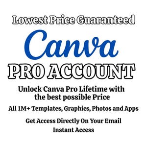 Livstidsåtkomst till Canva Pro, omedelbar e-postleverans, fler än 1 miljon premiumresurser och fler än 400 000 mallar, digital nedladdning bild 2