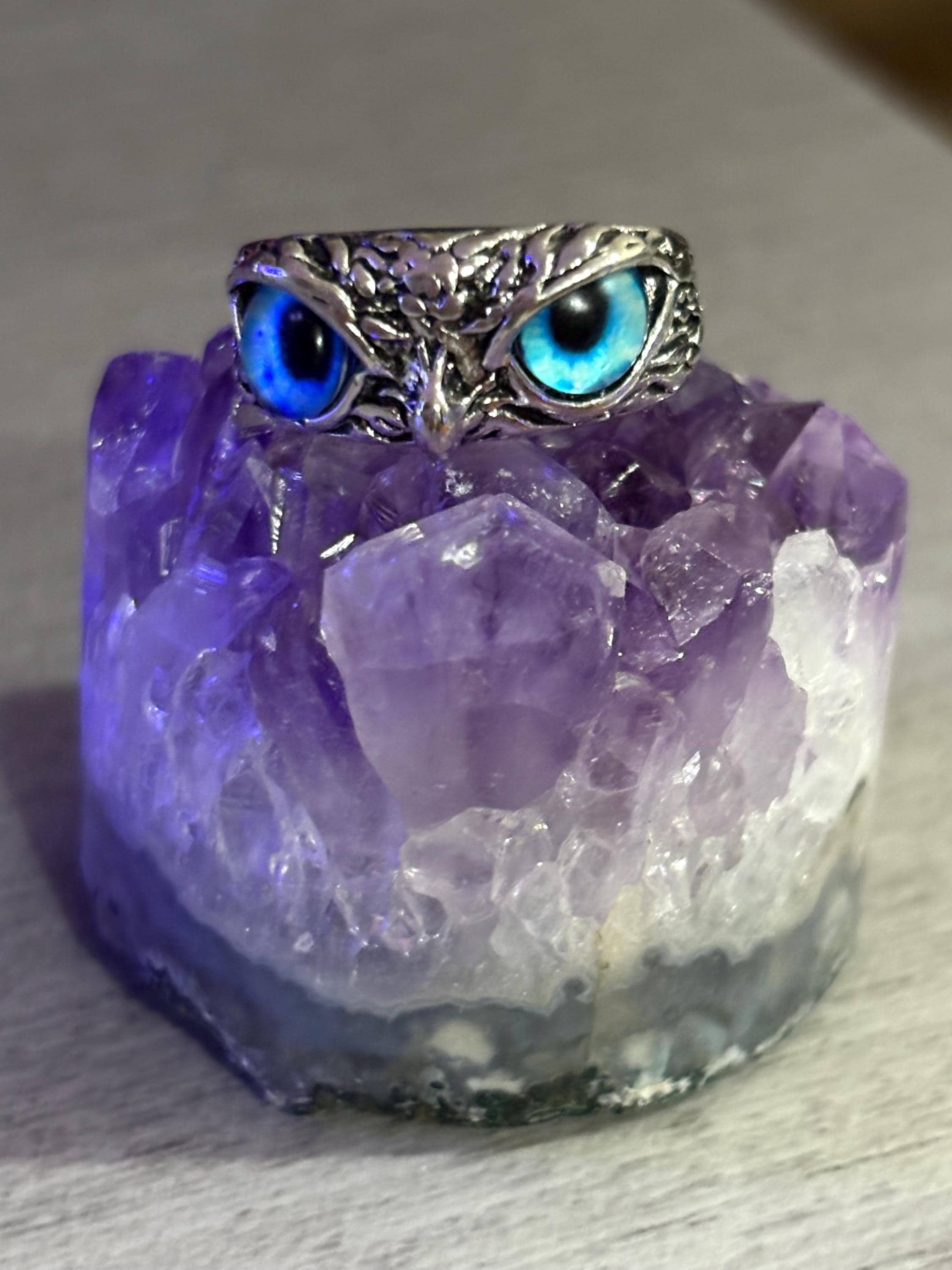 Sacred Owl of the Wood Adjustable Ring Halloween Costume Spirit Animal
