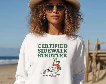 Zertifiziertes Sidewalk Stutter Tauben-Sweatshirt - Lustiges Unisex-Shirt