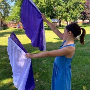 Drapeaux de danse en demi-cercle pour enfants : culte et récital - Cannes de voyage
