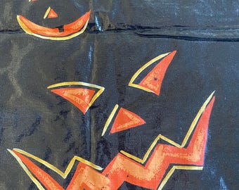 Vintage Halloween Vinyl Tablecloth: Ghastly Grins, 2001 Target NWT