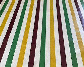 Vintage 1930s Waverly Steamer Stripe Fabric: Everglaze Cotton Decorator Fabric