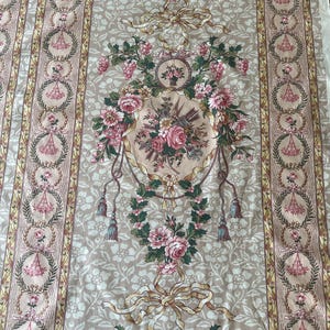 Vintage GP & J Baker &quot;Marchmont&quot; Chintz Fabric: Neoclassical Floral Design