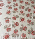 Vintage Pierre Frey Cotton Fabric Scrap: 1985 Amboise Indienne Border Print