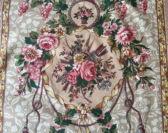 Vintage GP & J Baker "Marchmont" Chintz Fabric: Neoclassical Floral Design