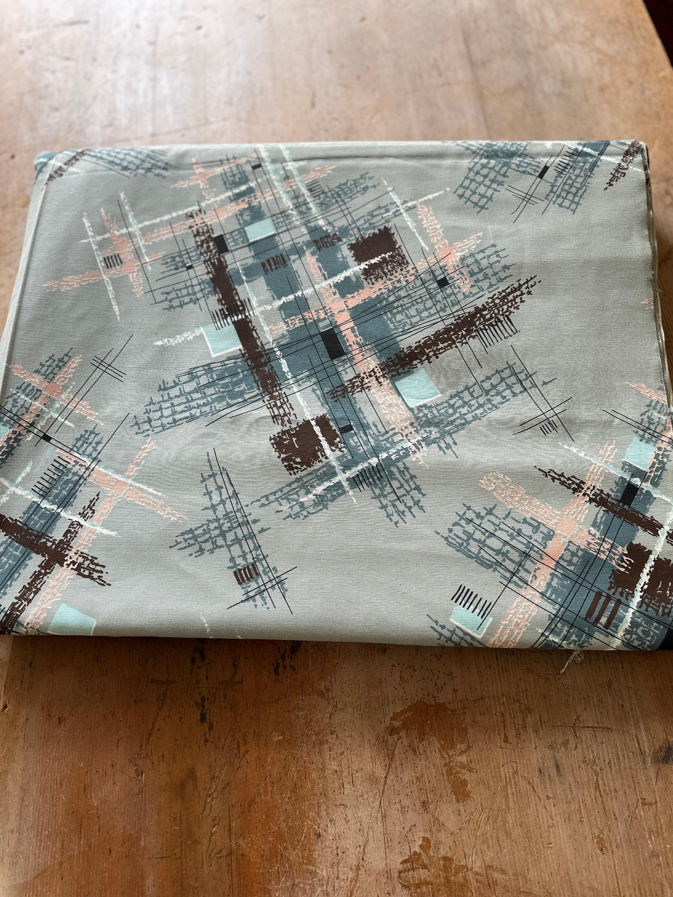 1950年代のアトミックチェック生地：ミッドセンチュリーモダンイームズ