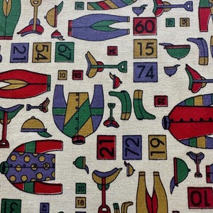 Vintage 1960s Equestrian Fabric Scrap: Jockey Racing Silks Cotton-Linen