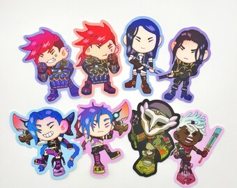 Video Game Stickers 1 | 3" Waterproof Stickers with Matte Finish | 8 different designs
