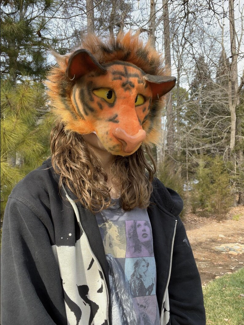 Ta Rien Mask Tiger Therian Mask - Etsy