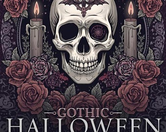 Gothic Halloween Printable PDF for Adults