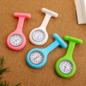Personalized Silicone Nurse Fob Watch with Engraved Name