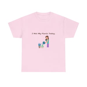 Plant Lover&#39;s Unisex Heavy Cotton Tee - I Water My Plants Today, Gardening Gift, Nature Lover Shirt, Plant Parent Apparel, [...]