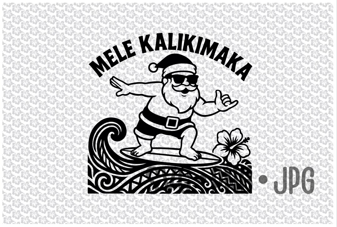 Mele Kalikimaka ハワイアン ローカル サンタクロース Mele Kalikimaka