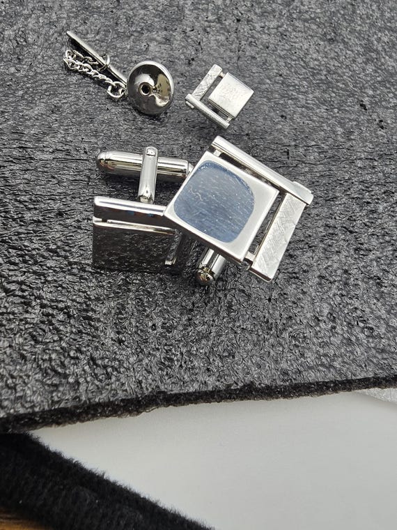 Vintage Anson  solid  Sterling silver cufflinks a… - image 4