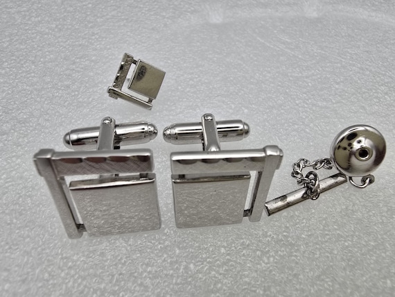 Vintage Anson  solid  Sterling silver cufflinks a… - image 2