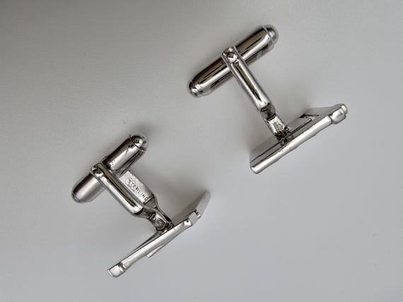 Vintage Anson  solid  Sterling silver cufflinks a… - image 14