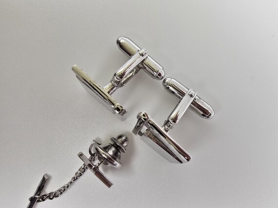 Vintage Anson  solid  Sterling silver cufflinks a… - image 13