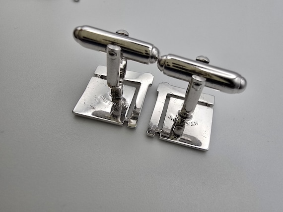 Vintage Anson  solid  Sterling silver cufflinks a… - image 9