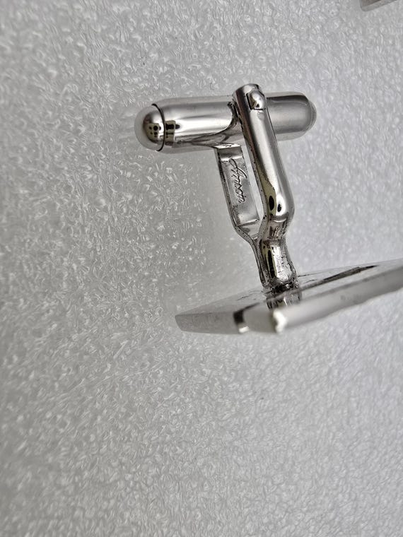 Vintage Anson  solid  Sterling silver cufflinks a… - image 7