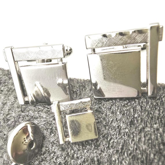 Vintage Anson  solid  Sterling silver cufflinks a… - image 5