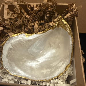 Oyster Shell Ring Dish Handcrafted