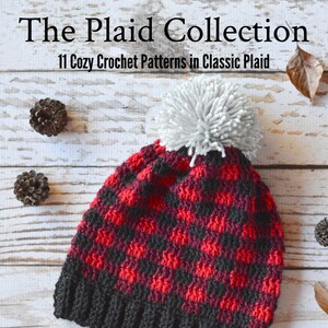 PATTERN EBOOK: Crochet Plaid Patterns Collection Ebook pdf Digital DOWNLOAD image 1