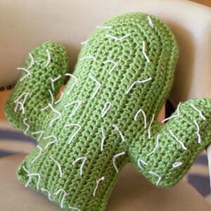 CROCHET PATTERN: Chunky Cactus Pillows Crochet Crochet Pattern PDF Instant Download image 5