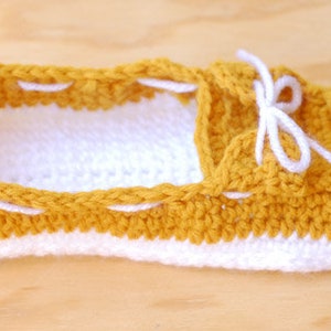 CROCHET PATTERN: Boat Shoes Slippers PDF Download Pattern image 4