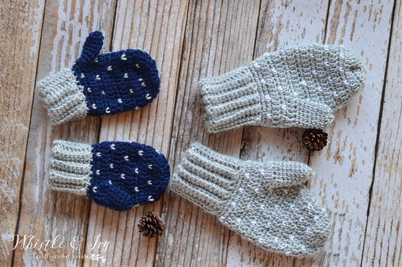 Snowfall Mittens Crochet Pattern PDF DIGITAL DOWNLOAD image 3