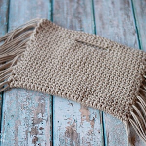 Fringe Clutch Crochet PATTERN PDF DOWNLOAD