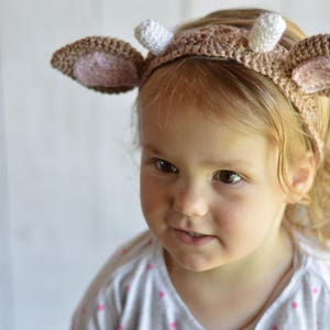 CROCHET PATTERN: Woodland Animal Ears Crochet Headbands Pdf DOWNLOAD image 6