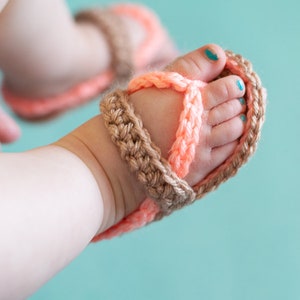 Crochet PATTERN Baby Strap Flip Flops Pdf DOWNLOAD image 5