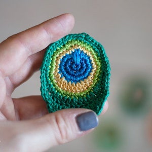 CROCHET PATTERN: Crochet Peacock Feathers (Crochet Pattern DOWNLOAD)