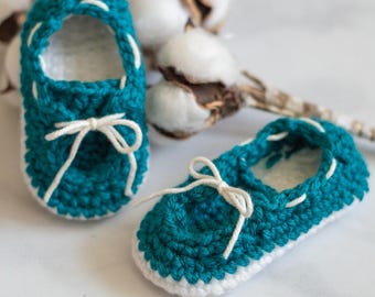 CROCHET PATTERN: Baby/Toddler  Boat Booties Crochet Pattern pdf DOWNLOAD