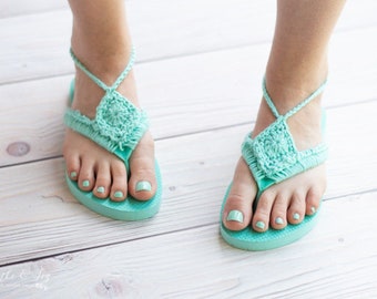 CROCHET PATTERN: Flip-Flop Upcycle Sandals (PDF Download Pattern)