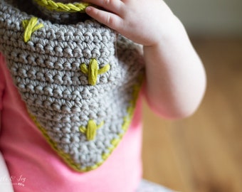 CROCHET PATTERN: Crochet Bib Modern Pattern Pack  (PDF Download Pattern)