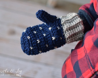 Snowfall Mittens Crochet Pattern PDF  DIGITAL DOWNLOAD